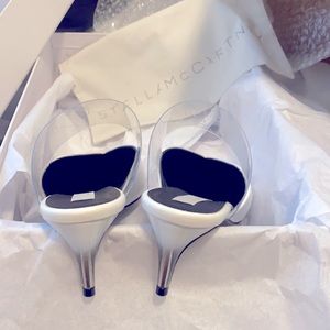 Stella McCartney White Leather Mules